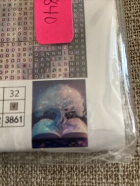 #840 stamped cross stitch kit Happy unopened